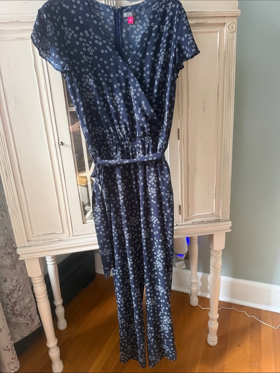 Vince Camuto Pants - Vince Camuto Navy Floral Maxi Dress